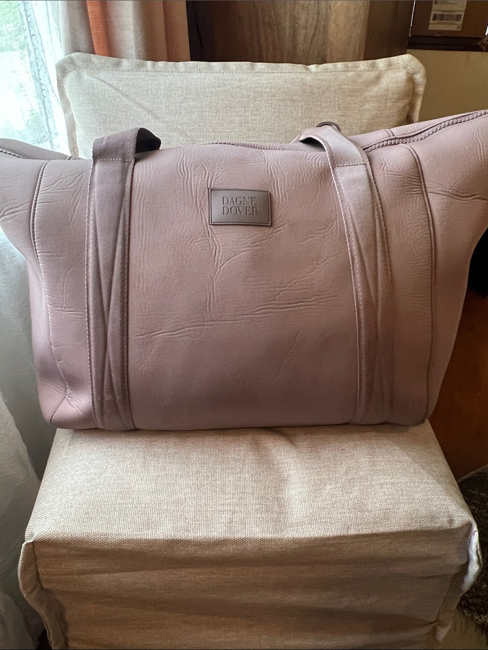 Dagne Dover XL Landon carryall in dune.